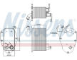 Olejový chladič, motorový olej NISSENS 90826