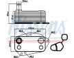Olejový chladič, motorový olej NISSENS 90890
