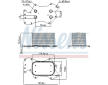 Olejový chladič, motorový olej NISSENS 90910