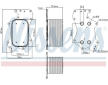 Olejový chladič, motorový olej NISSENS 90911