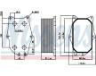 Olejový chladič, motorový olej NISSENS 90987