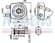 Chladič oleje, automatická převodovka NISSENS 91102