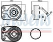 Olejový chladič, motorový olej NISSENS 91163