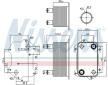 Chladič motorového oleja NISSENS 91269