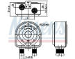Olejový chladič, motorový olej NISSENS 91295