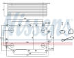 Olejový chladič, motorový olej NISSENS 91305
