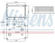 Olejový chladič, motorový olej NISSENS 91377