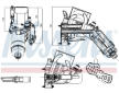 Olejový chladič, motorový olej NISSENS 91722