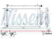 Kondenzátor, klimatizace NISSENS 940466