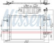 Kondenzátor, klimatizace NISSENS 940511