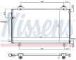 Kondenzátor, klimatizace NISSENS 940708