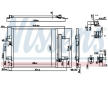 Kondenzátor, klimatizace NISSENS 941105