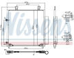 Kondenzátor, klimatizace NISSENS 941222