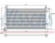 Kondenzátor, klimatizace NISSENS 94578
