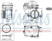 Hrdlo skrtici klapky NISSENS 955258