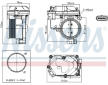 Hrdlo skrtici klapky NISSENS 955259