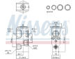 Expanzní ventil, klimatizace NISSENS 999555