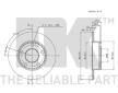 Brzdový kotouč NK 204763
