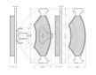 Sada brzdových destiček, kotoučová brzda OPTIMAL 10107