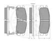 Sada brzdových destiček, kotoučová brzda OPTIMAL 10191