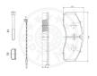 Sada brzdových destiček, kotoučová brzda OPTIMAL 12026