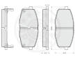 Sada brzdových destiček, kotoučová brzda OPTIMAL 12135