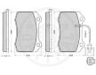 Sada brzdových destiček, kotoučová brzda OPTIMAL 12212