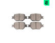 Sada brzdových destiček, kotoučová brzda OPTIMAL 12258