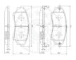 Sada brzdových destiček, kotoučová brzda OPTIMAL 12491