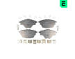 Sada brzdových destiček, kotoučová brzda OPTIMAL 12719