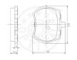 Sada brzdových destiček, kotoučová brzda OPTIMAL 6120