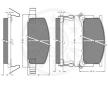Sada brzdových destiček, kotoučová brzda OPTIMAL 9393