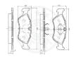 Sada brzdových destiček, kotoučová brzda OPTIMAL 9588