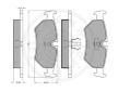 Sada brzdových destiček, kotoučová brzda OPTIMAL 9676