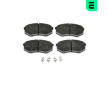 Sada brzdových destiček, kotoučová brzda OPTIMAL 9910