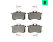 Sada brzdových destiček, kotoučová brzda OPTIMAL BP-10094