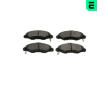 Sada brzdových destiček, kotoučová brzda OPTIMAL BP-10207