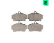 Sada brzdových destiček, kotoučová brzda OPTIMAL BP-10213