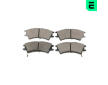 Sada brzdových destiček, kotoučová brzda OPTIMAL BP-10261