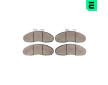 Sada brzdových destiček, kotoučová brzda OPTIMAL BP-12005