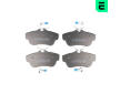 Sada brzdových destiček, kotoučová brzda OPTIMAL BP-12300