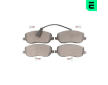 Sada brzdových destiček, kotoučová brzda OPTIMAL BP-12470