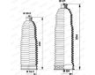 Manżeta riadenia - opravná sada MOOG K150242