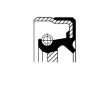 Těsnicí kroužek hřídele, klikový hřídel CORTECO 19036807B