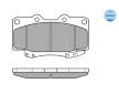 Sada brzdových destiček, kotoučová brzda Meyle 025 216 7915/W