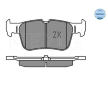 Sada brzdových destiček, kotoučová brzda MEYLE 025 222 3116