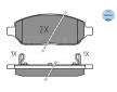 Sada brzdových destiček, kotoučová brzda MEYLE 025 223 2618