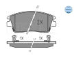 Sada brzdových destiček, kotoučová brzda MEYLE 025 223 2917