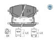 Sada brzdových destiček, kotoučová brzda MEYLE 025 227 8218/PD