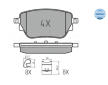 Sada brzdových destiček, kotoučová brzda MEYLE 025 229 8617